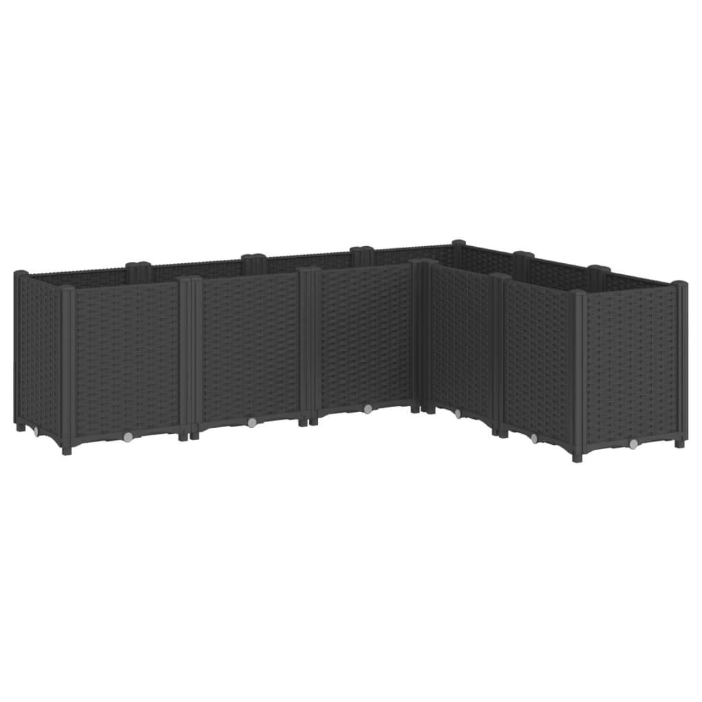 Plantekasse svart 160x120x53 cm PP