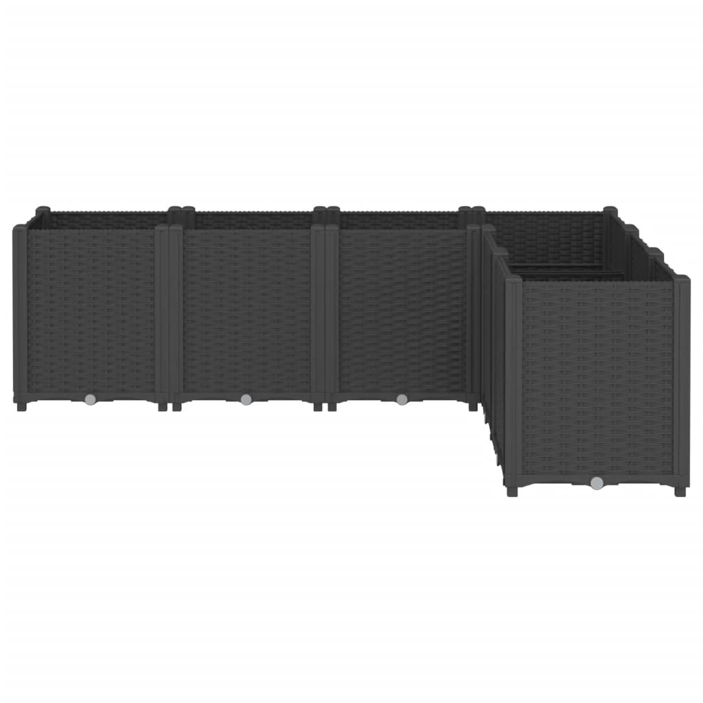 Plantekasse svart 160x120x53 cm PP