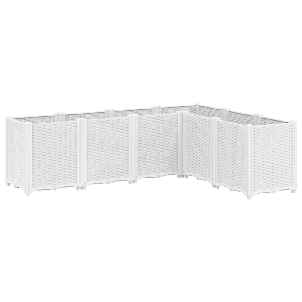 Plantekasse hvit 160x120x53 cm PP