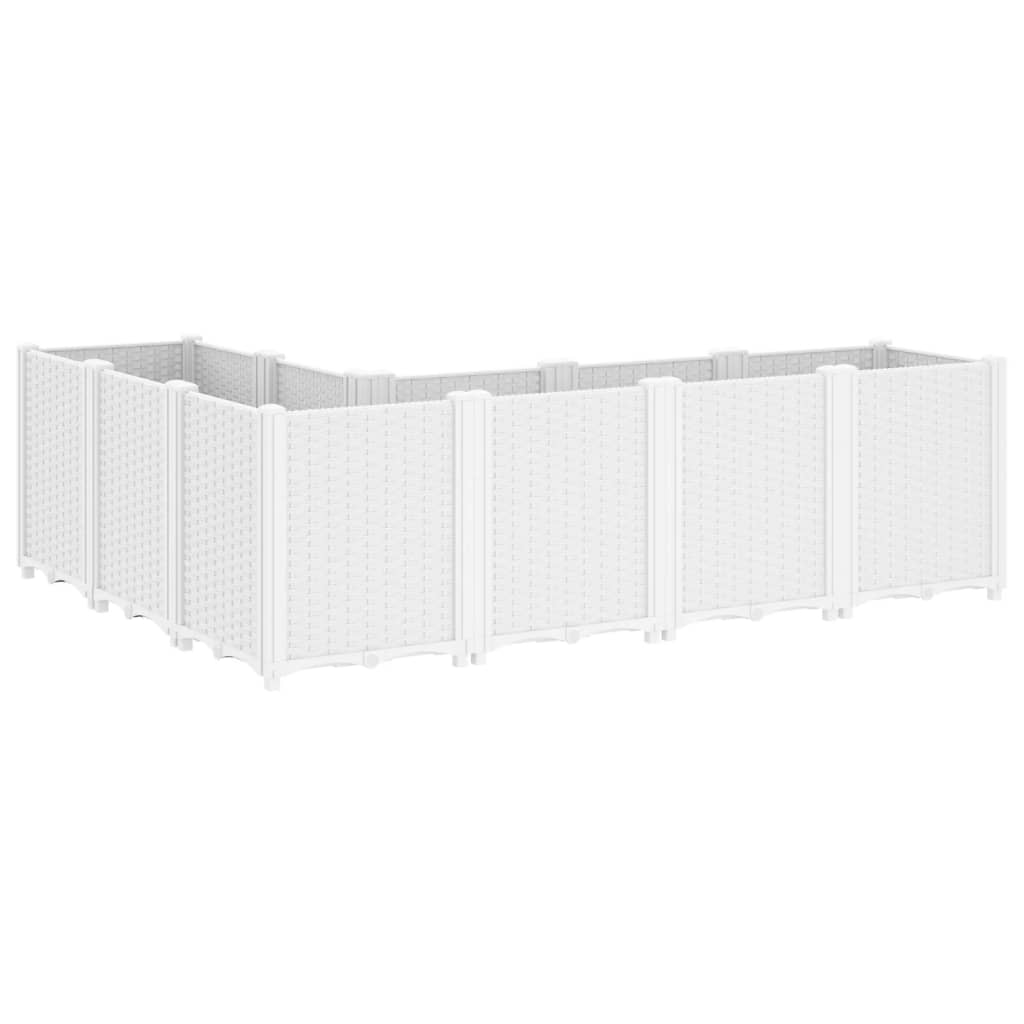 Plantekasse hvit 160x120x53 cm PP