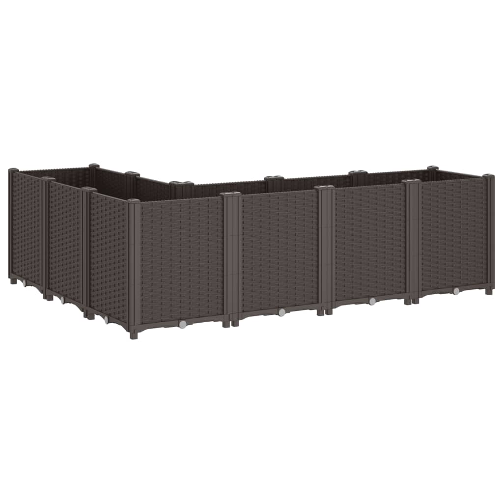 Plantekasse brun 160x120x53 cm PP