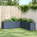 Plantekasse blågrå 160x160x53 cm PP