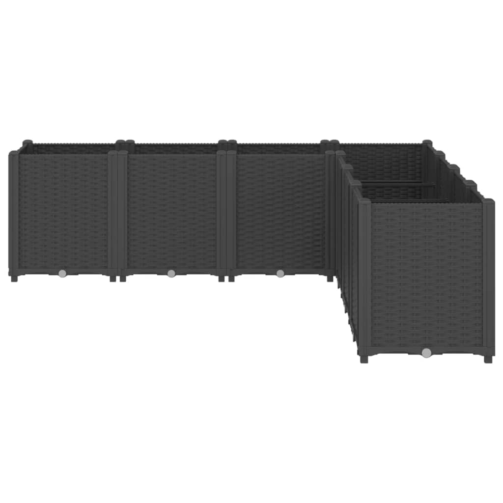 Plantekasse svart 160x160x53 cm PP