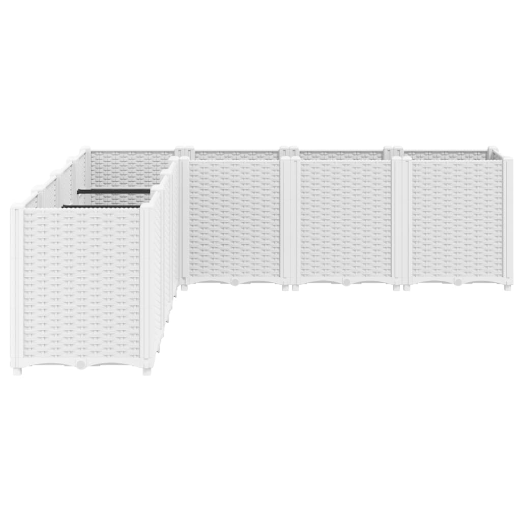 Plantekasse hvit 160x160x53 cm PP