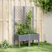 Plantekasse med espalier blågrå 80x40x142 cm PP