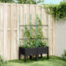 Plantekasse med espalier svart 80x40x142,5 cm PP