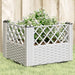 Plantekasse med plugger hvit 43,5x43,5x43,5 cm PP