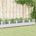 Plantekasse med plugger hvit 363,5x43,5x43,5 cm PP