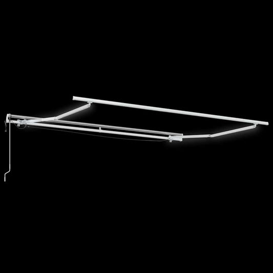 Automatisk uttrekkbar markise med LED burgunder 300x250 cm