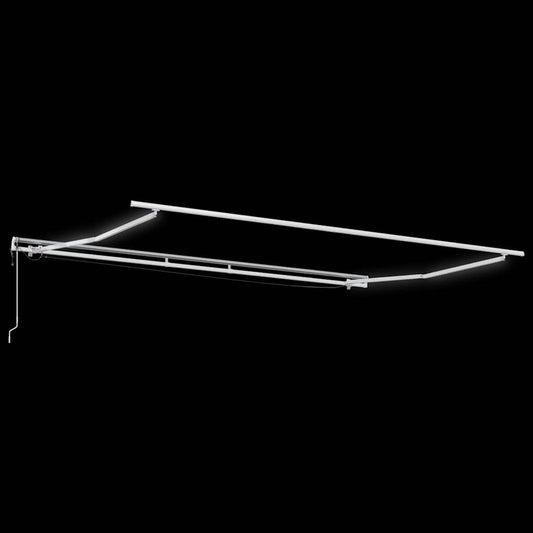 Automatisk uttrekkbar markise med LED burgunder 400x300 cm