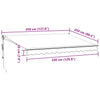 Automatisk uttrekkbar markise med LED burgunder 350x250 cm