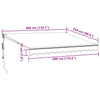 Automatisk uttrekkbar markise med LED burgunder 300x250 cm