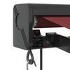 Automatisk uttrekkbar markise med LED burgunder 300x250 cm