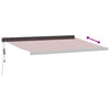 Automatisk uttrekkbar markise burgunder 400x300 cm