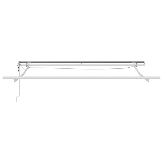 Automatisk uttrekkbar markise med LED brun 300x250 cm