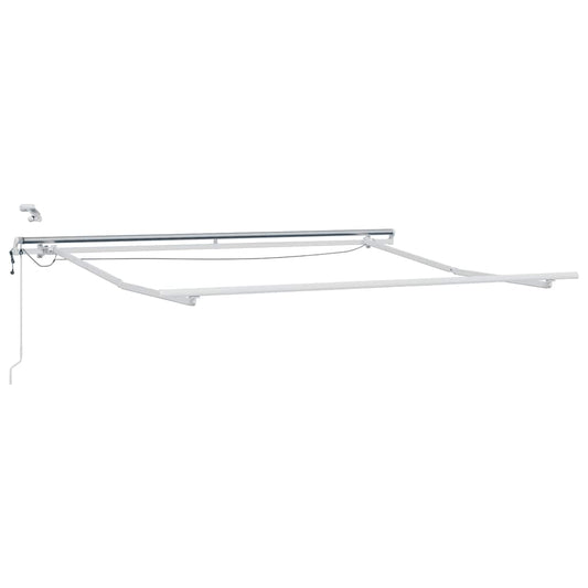 Automatisk uttrekkbar markise med LED brun 300x250 cm