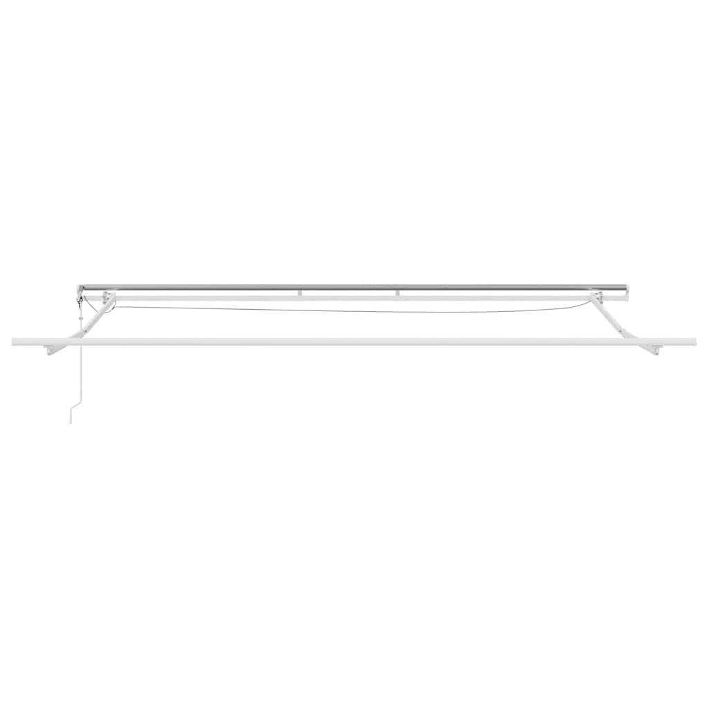 Automatisk uttrekkbar markise med LED brun 500x300 cm