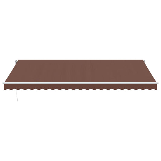 Automatisk uttrekkbar markise brun 500x350 cm