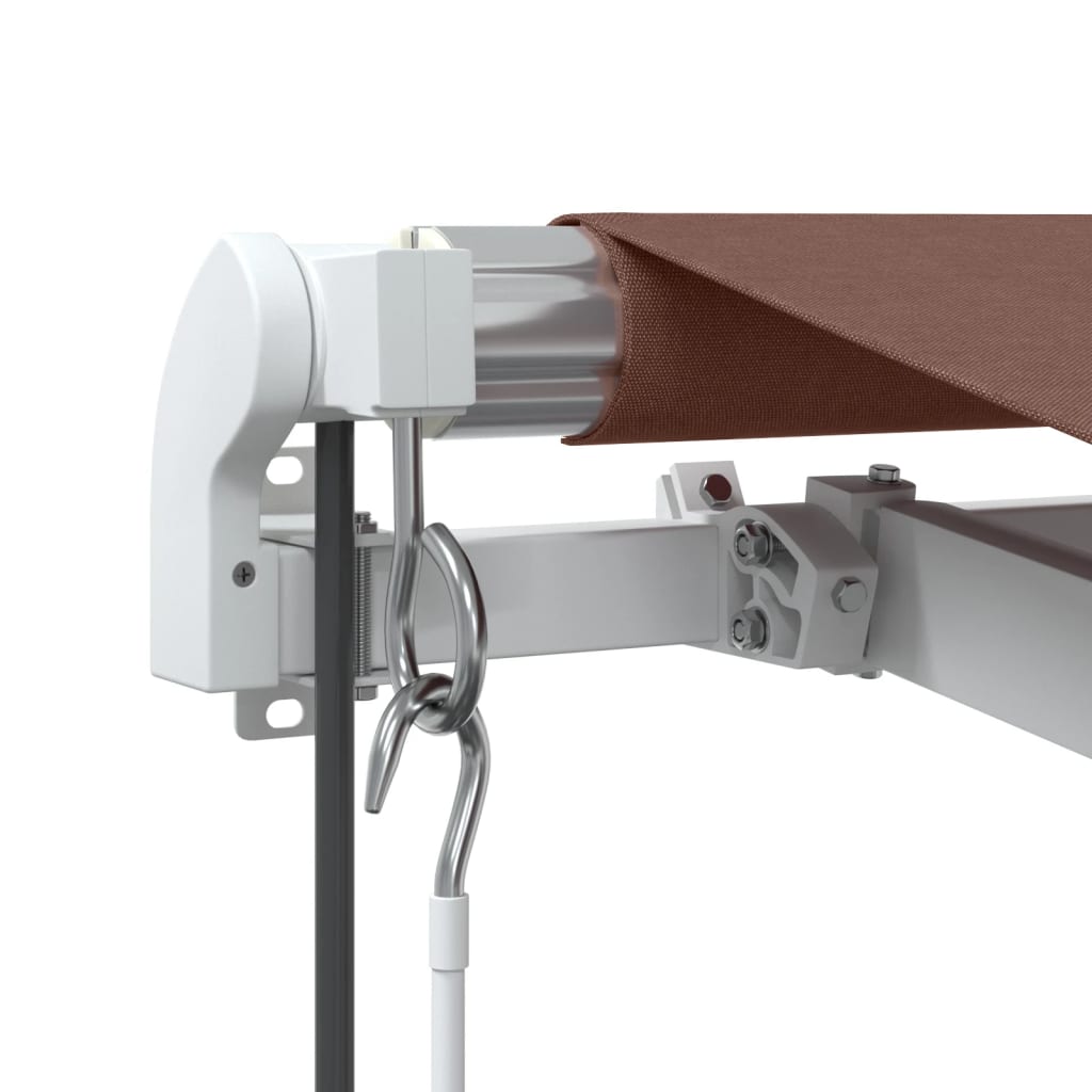 Automatisk uttrekkbar markise brun 500x350 cm