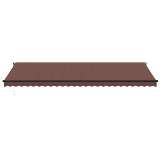 Automatisk uttrekkbar markise brun 600x350 cm