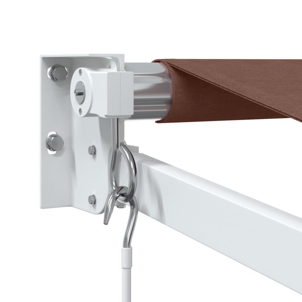 Manuell uttrekkbar markise brun 350x250 cm