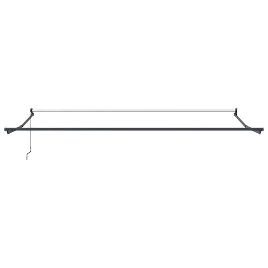 Manuell uttrekkbar markise brun 400x300 cm
