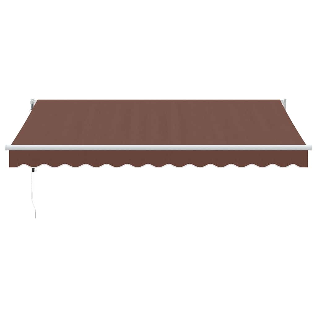 Automatisk uttrekkbar markise brun 350x250 cm
