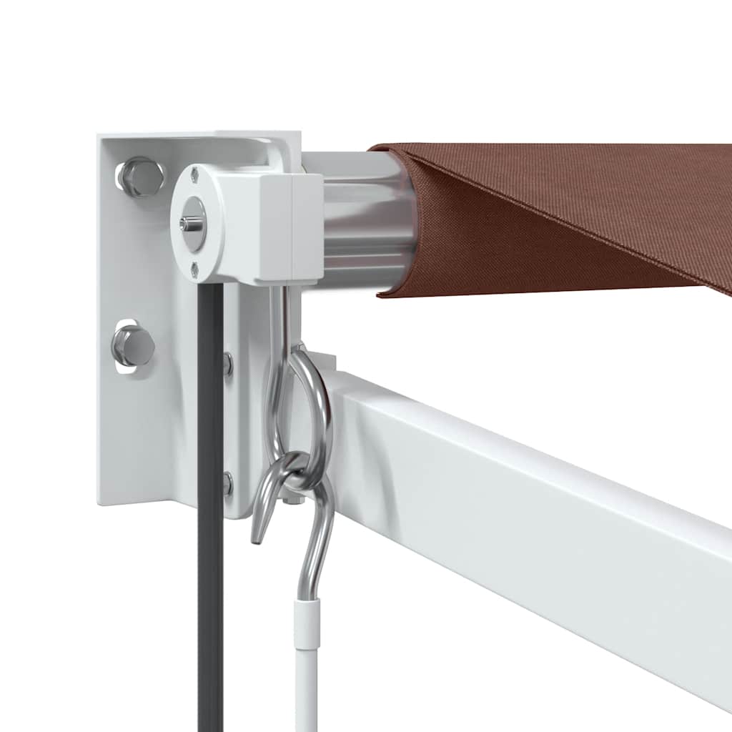 Automatisk uttrekkbar markise brun 350x250 cm