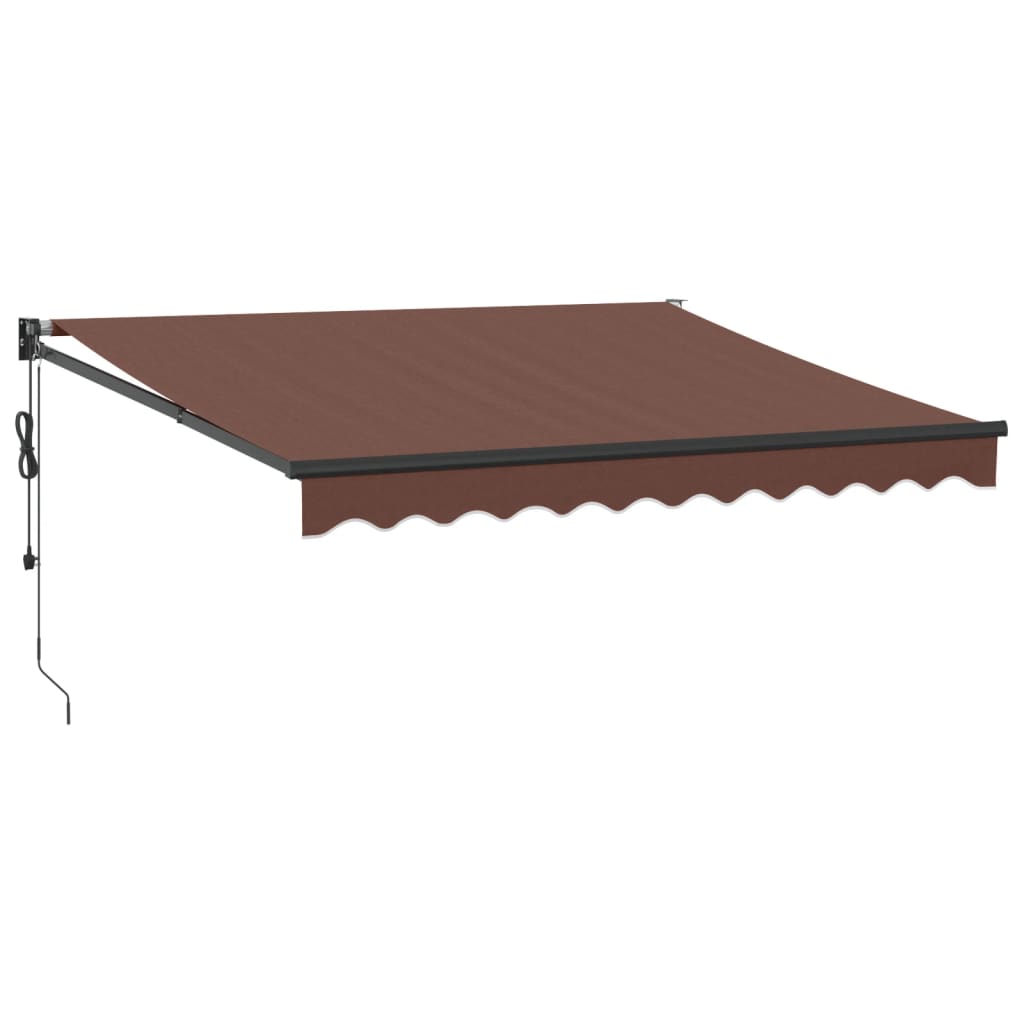 Automatisk uttrekkbar markise burgunder 300x250 cm