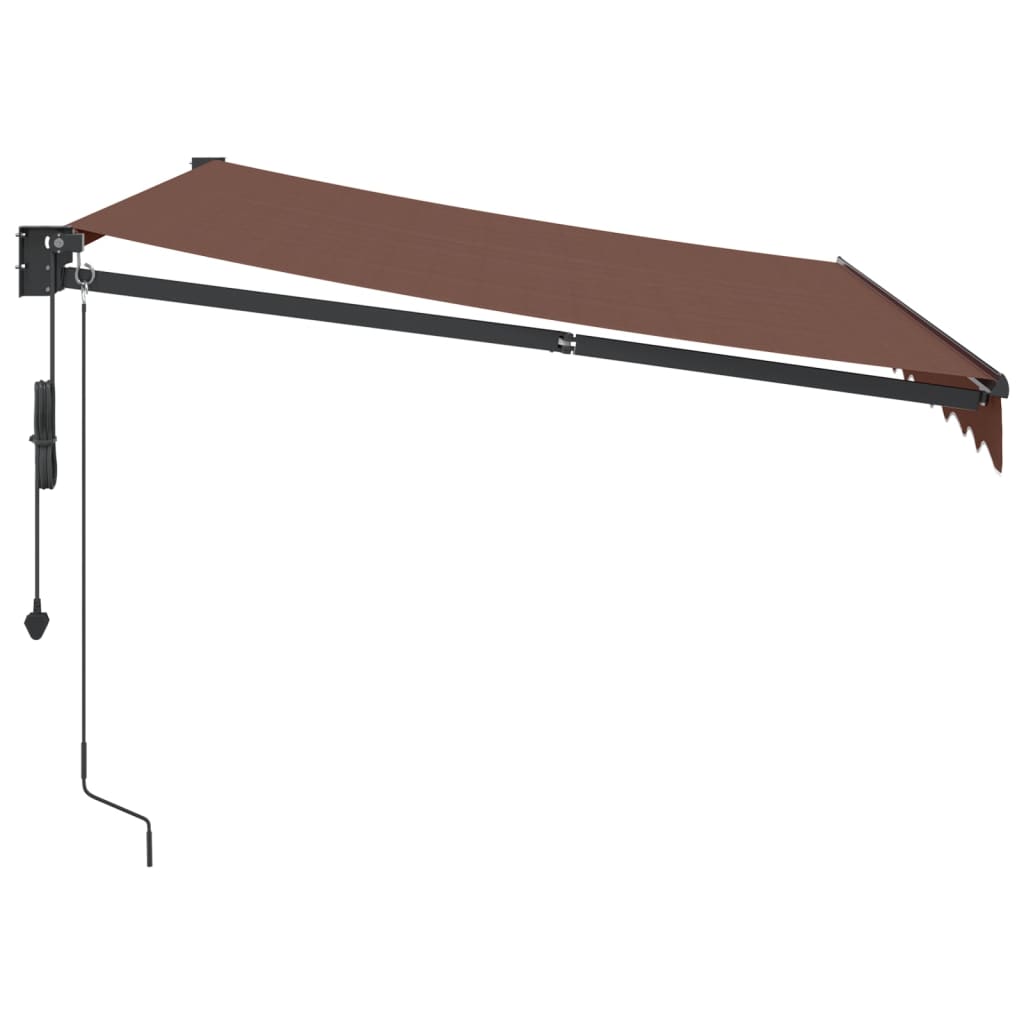 Automatisk uttrekkbar markise burgunder 300x250 cm