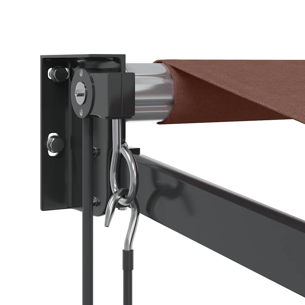 Automatisk uttrekkbar markise brun 350x250 cm