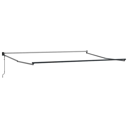 Automatisk uttrekkbar markise brun 450x300 cm