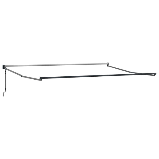 Automatisk uttrekkbar markise brun 500x300 cm