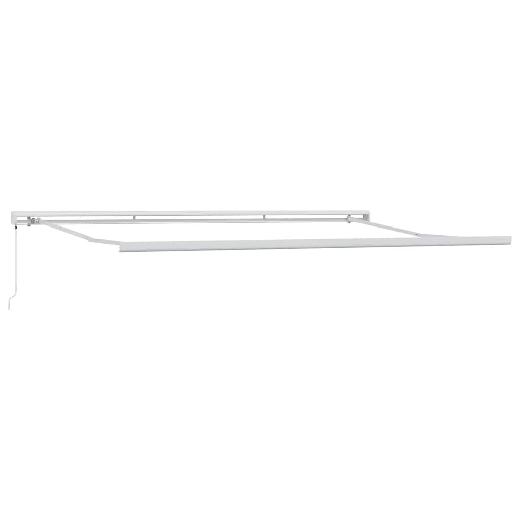 Manuell uttrekkbar markise brun 400x300 cm