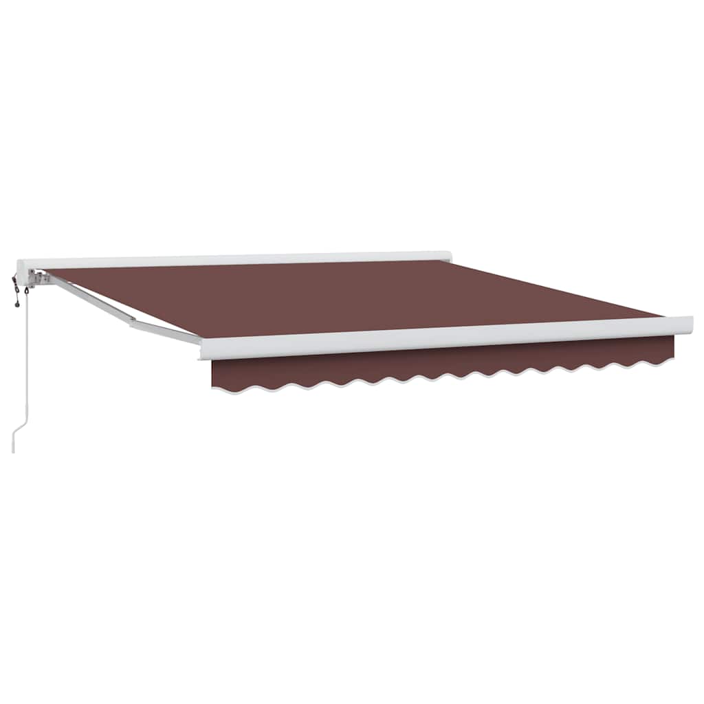Automatisk uttrekkbar markise burgunder 300x250 cm
