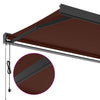 Automatisk uttrekkbar markise burgunder 300x250 cm