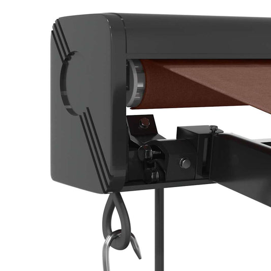Automatisk uttrekkbar markise brun 350x250 cm