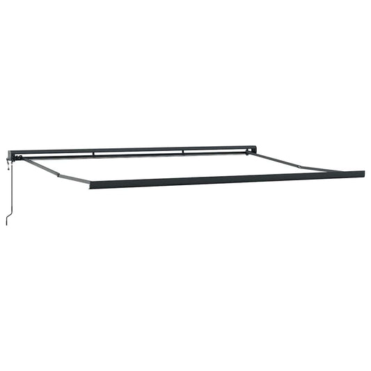Automatisk uttrekkbar markise brun 450x300 cm