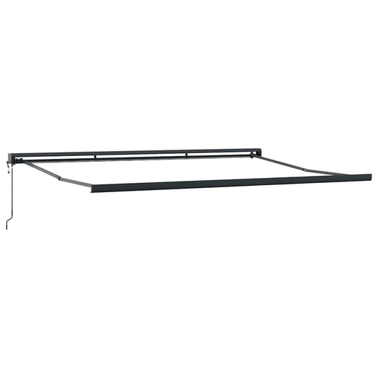 Automatisk uttrekkbar markise brun 500x300 cm