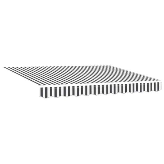 Automatisk uttrekkbar markise LED antrasitt og hvit 300x250 cm