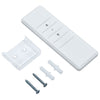 Uttrekkbar markise antrasitt og hvit 3,5x2,5 m stoff aluminium
