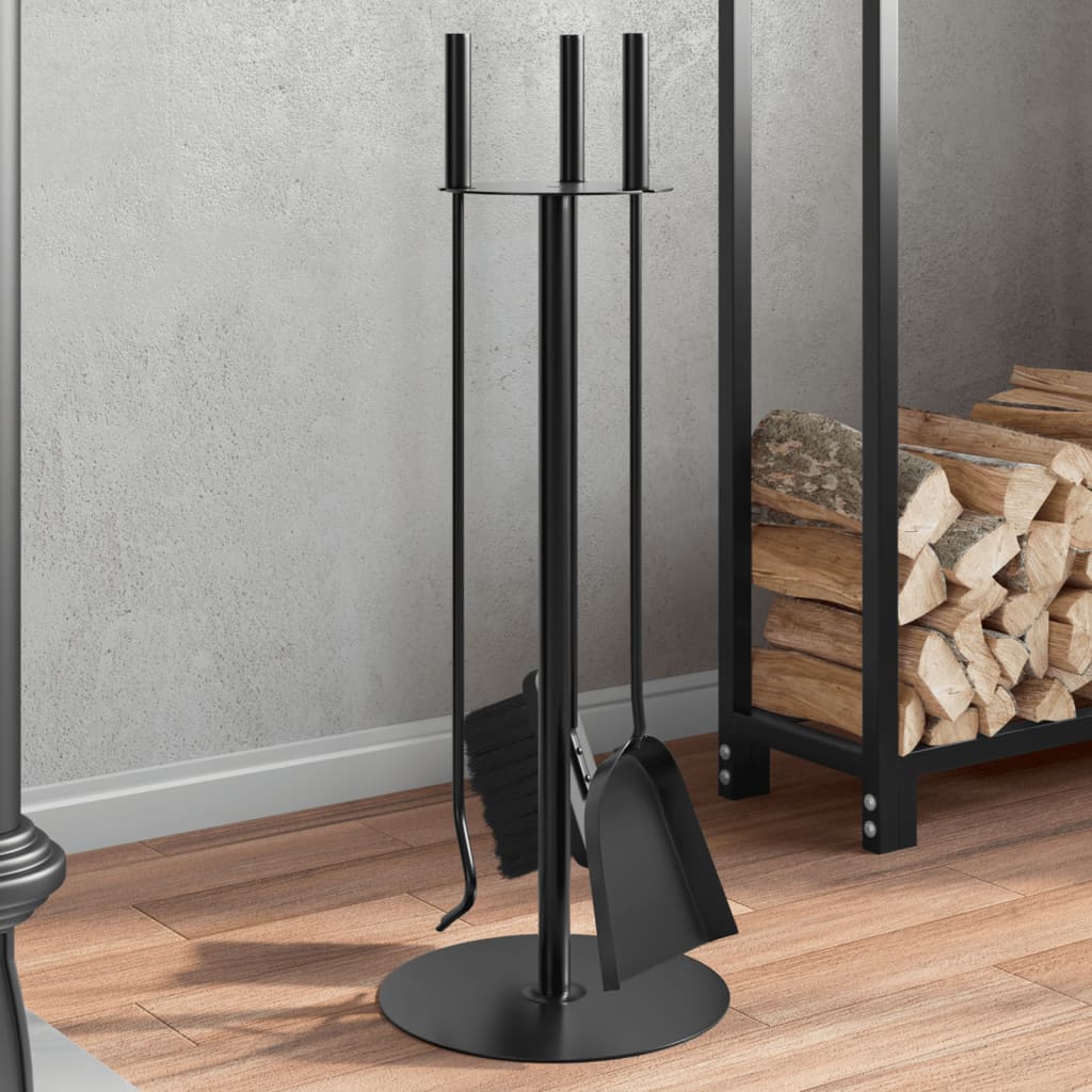4-delers peisverktøysett 22x59 cm stål vidaXL