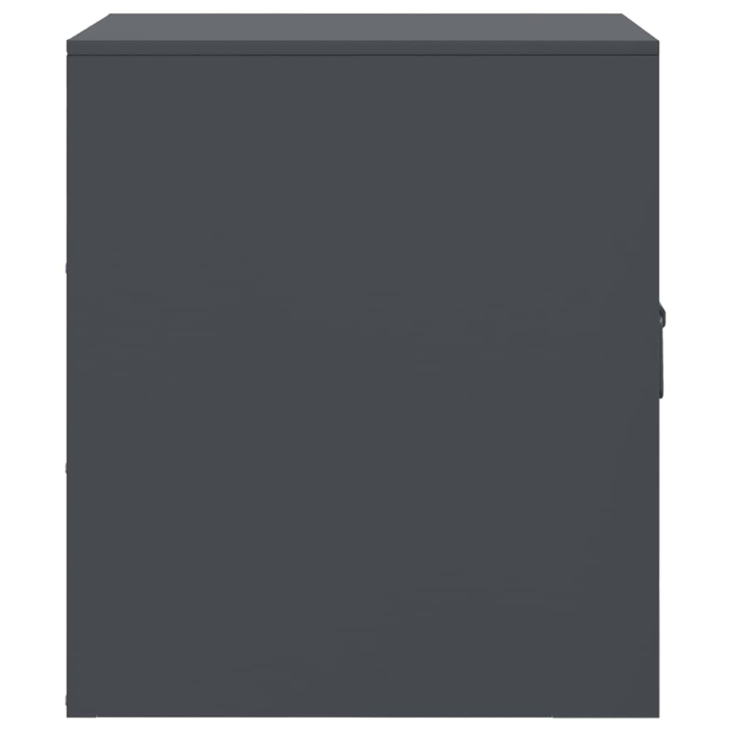 Nattbord 2 stk antrasitt 34,5x39x44 cm stål