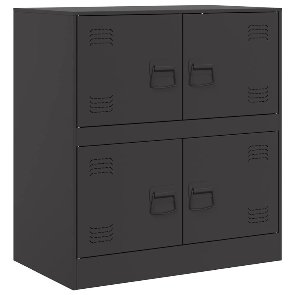 Skjenk svart 67x39x73 cm stål