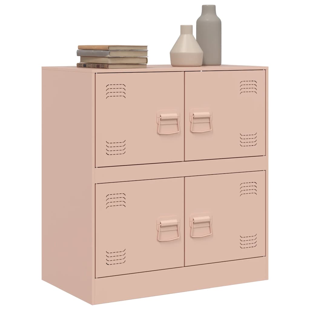 Skjenk rosa 67x39x73 cm stål
