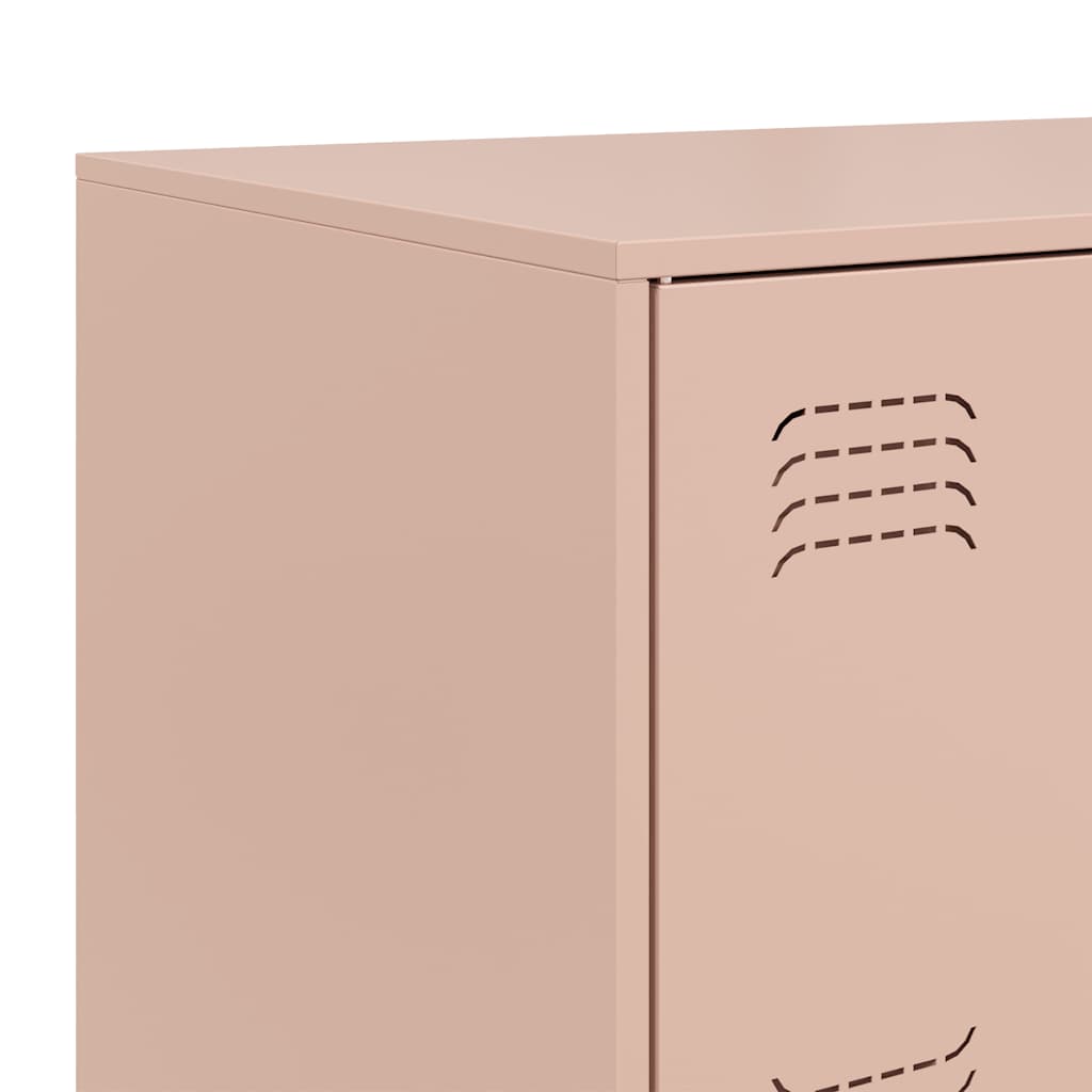 Skjenk rosa 67x39x73 cm stål
