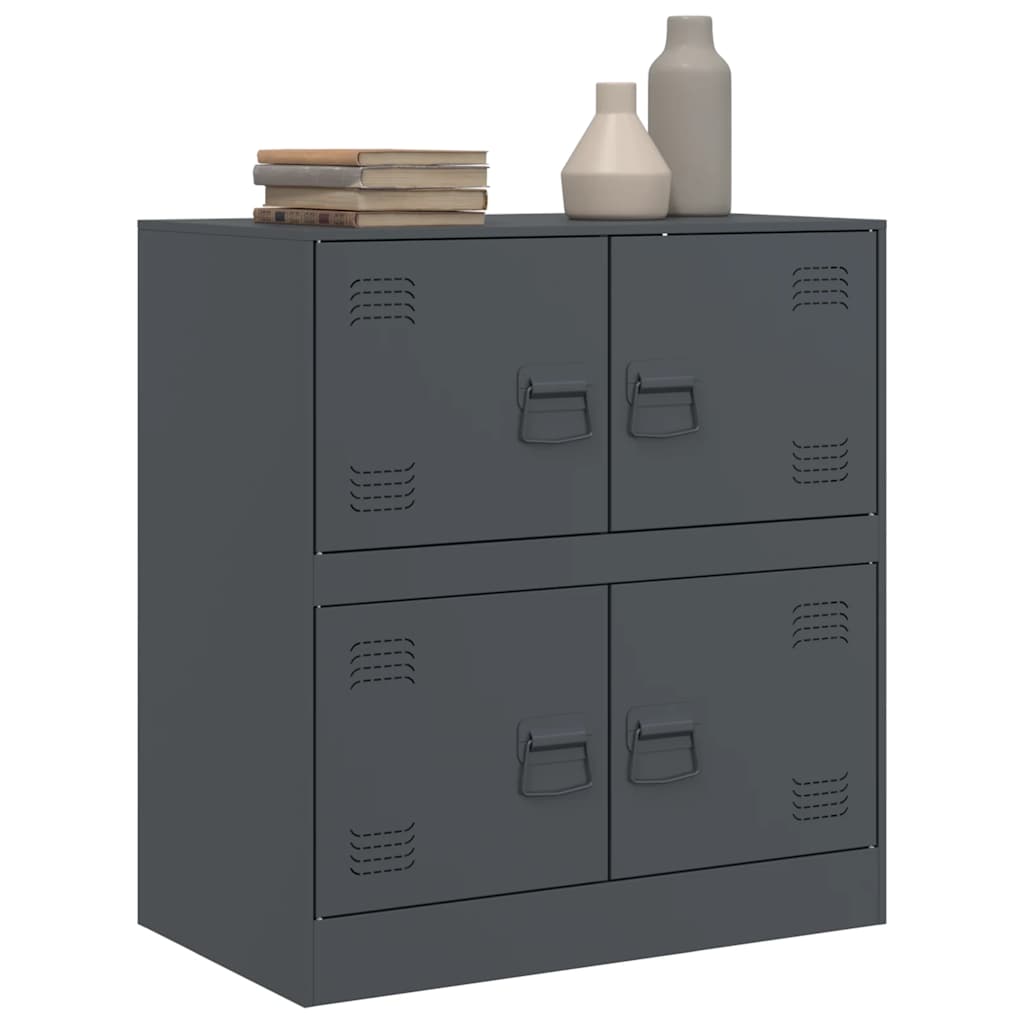 Skjenk antrasitt 67x39x73 cm stål
