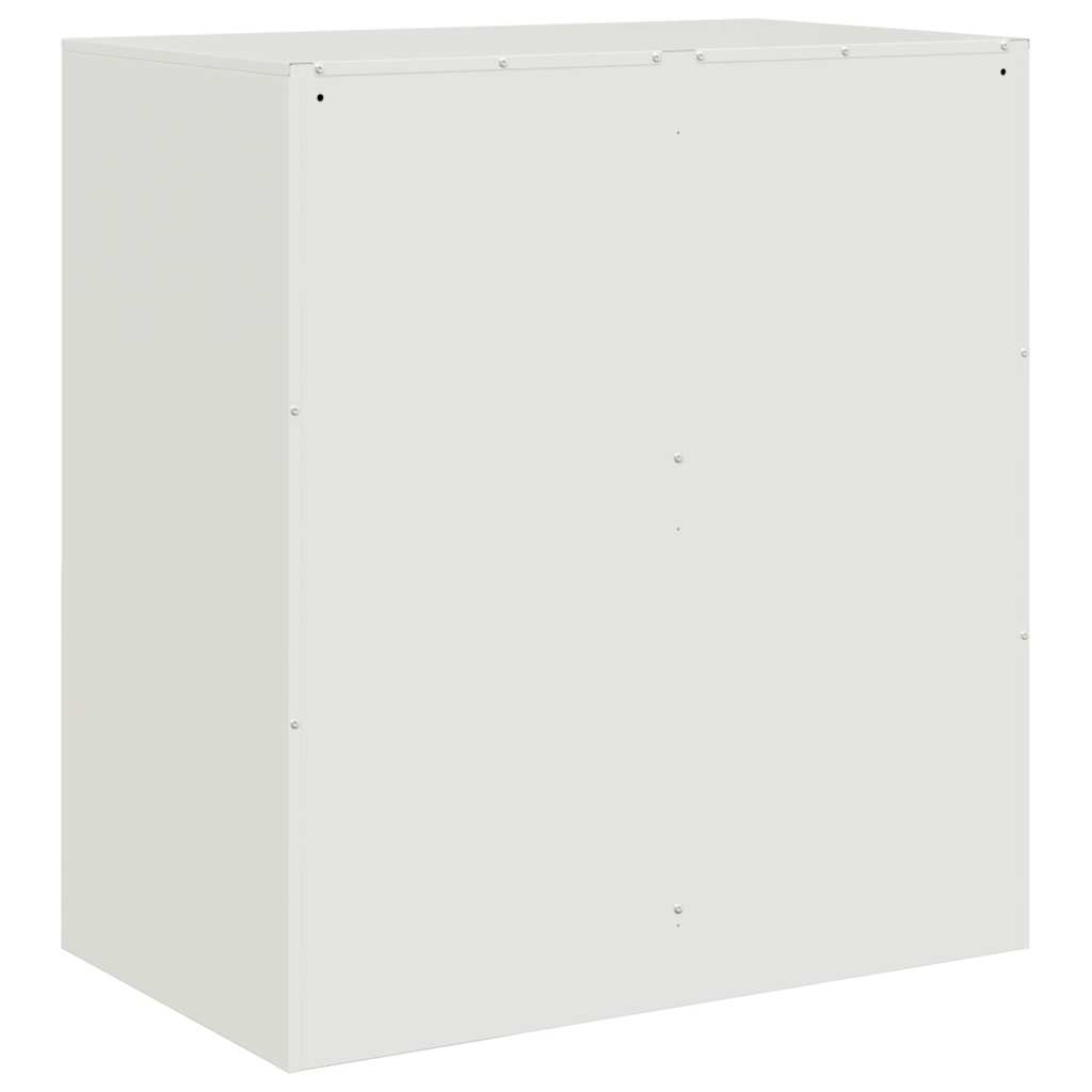 Skjenk hvit 67x39x73 cm stål