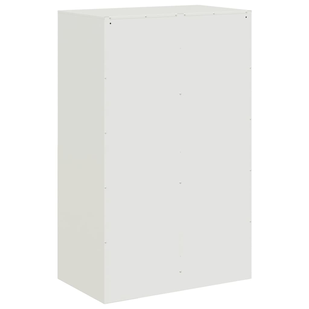 Skjenk hvit 67x39x107 cm stål