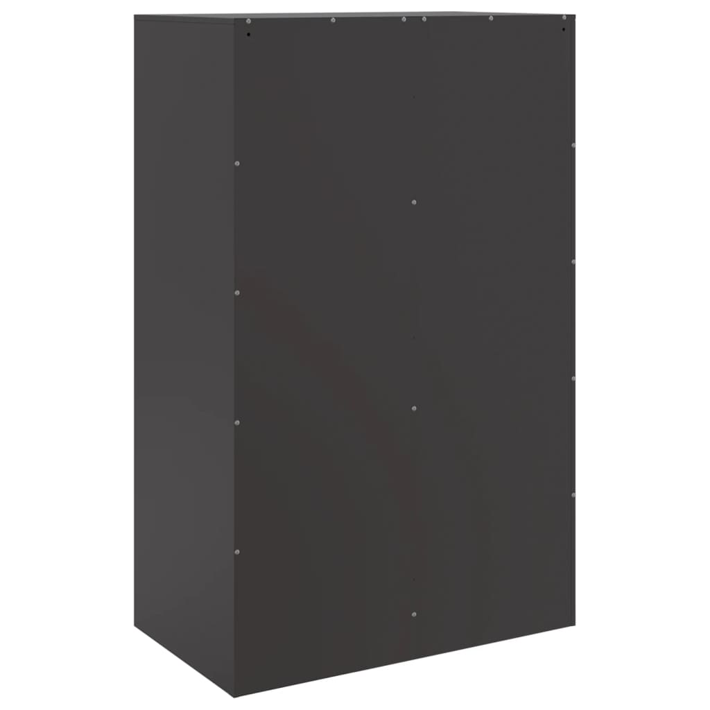 Skjenk svart 67x39x107 cm stål